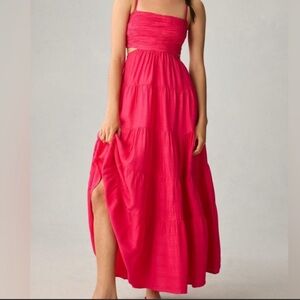 NWT Anthropologie cutout tiered maxi dress size M